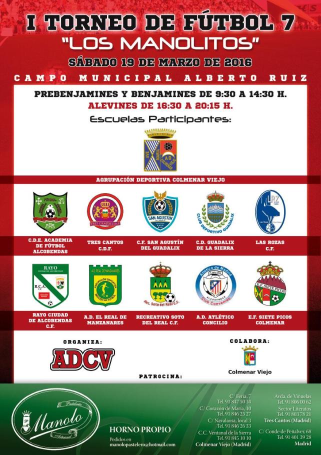 Torneo de Futbol Siete Los Manolitos 2016