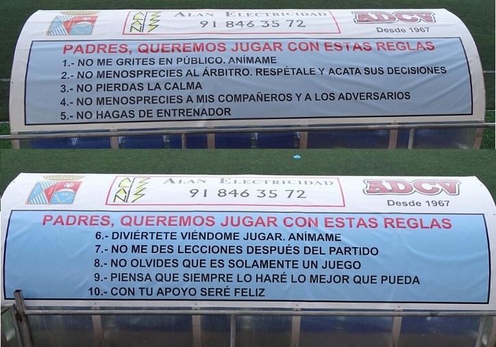 La ADCV instala letrero con normas de comportamiento en el Alberto Ruiz