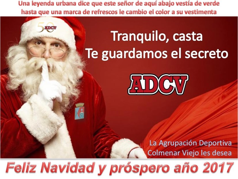 La ADCV les desea Feliz Navidad y Feliz Año 2017
